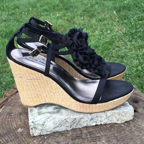 Wedges Steve Madden Satin strap wedges cruise summer - Picture 5 of 7